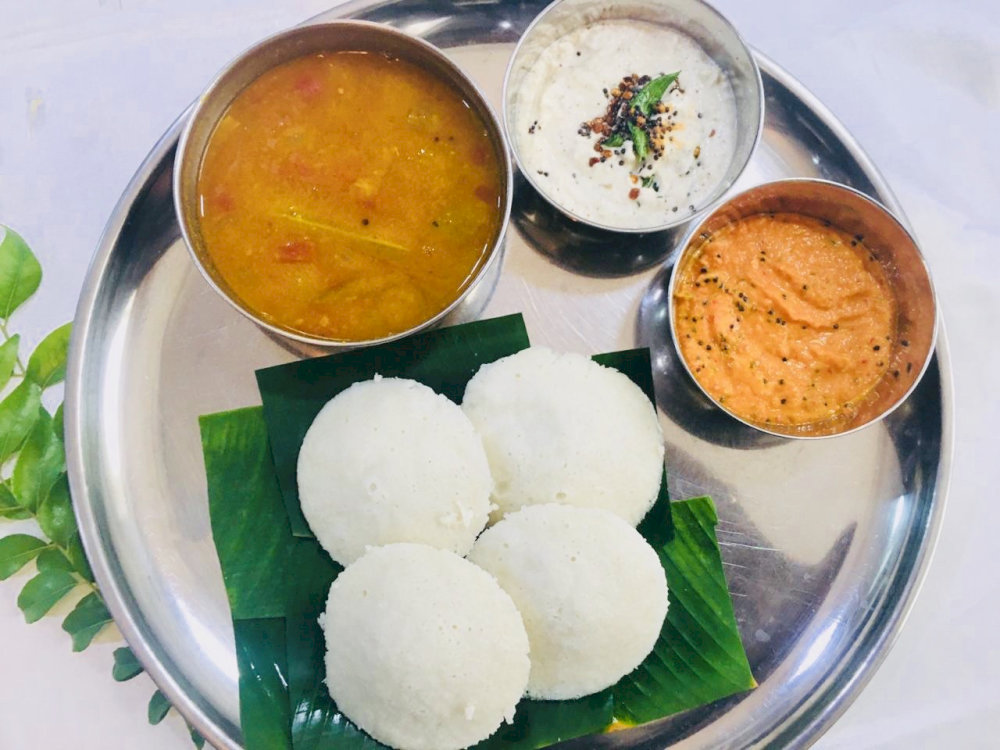 Idli is traditionally enjoyed as breakfast or a snack in South India